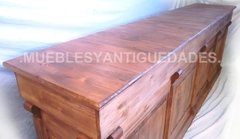 Barra mostrador estilo colonial en madera maciza (BA108A) - Muebles y Antiguedades - Argentina