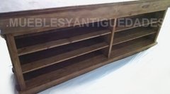 Barra mostrador estilo colonial en madera maciza (BA108A)