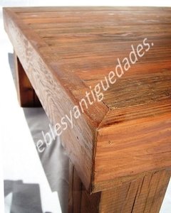 Mesa ratona en pinotea antigua reciclada (MR101A) - Muebles y Antiguedades - Argentina