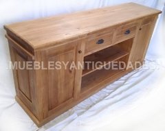 Mueble para TV / audio en madera maciza reciclada (TV101A) - tienda online
