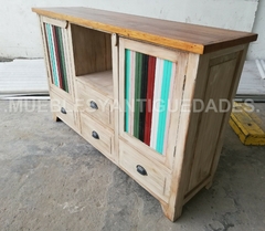 Mueble para TV de diseño realizado en madera maciza (TV105M) - tienda online