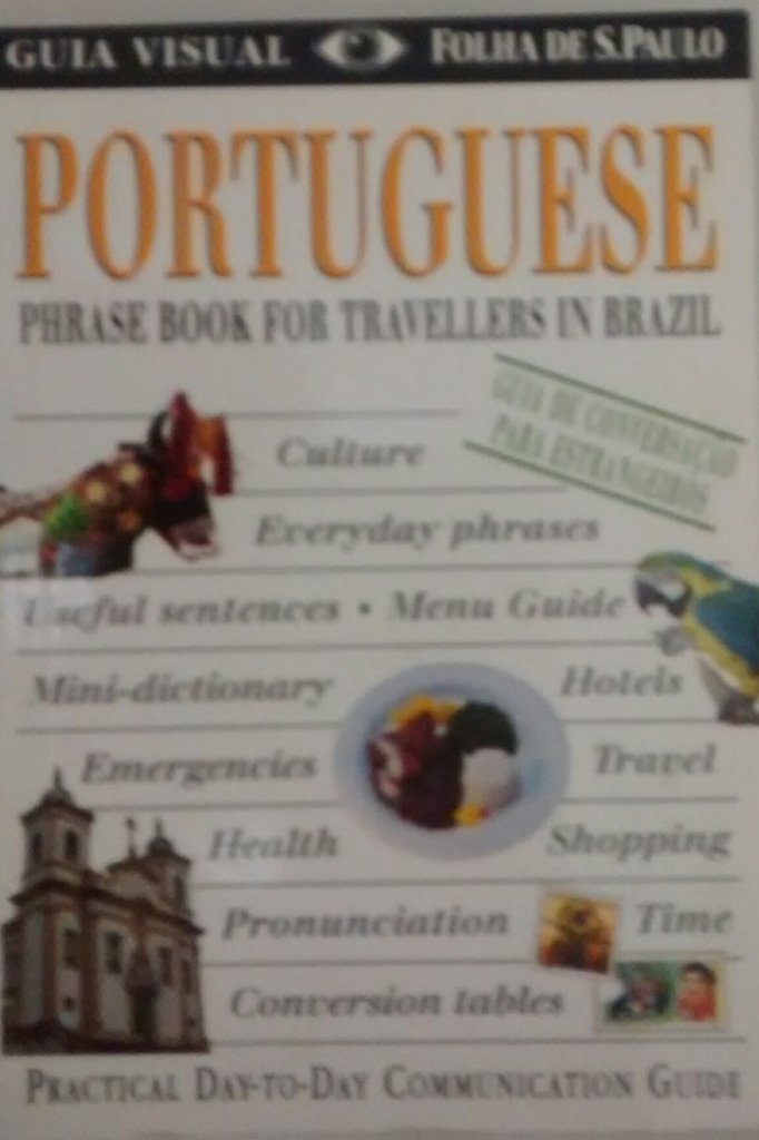 Portuguese phrase book for travelers in Brazil