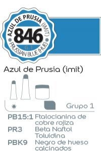 Acrilico Alba G1 x 60ml. (846) Azul de prusia IMIT