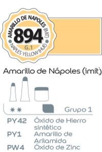 Acrilico Alba G1 x 18ml. (894) Amarillo de napoles