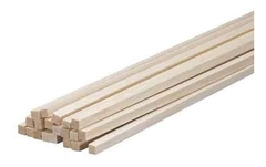 Varilla madera balsa 3x3 90cm