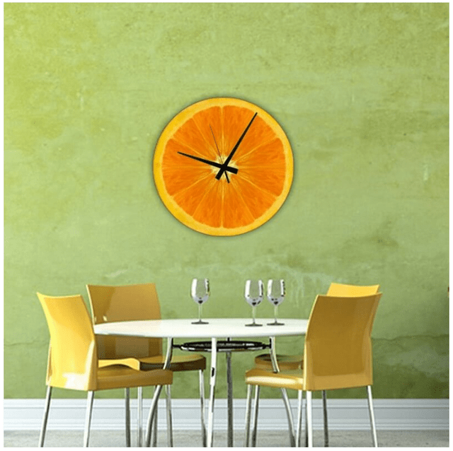 Las mejores ofertas en Relojes de pared digital Naranja
