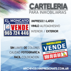 Carteles para Inmobiliarias - comprar online