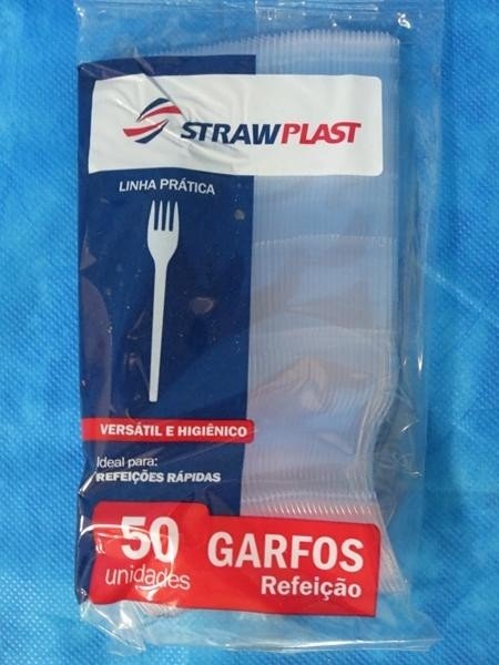 GARFO REFEIÇÃO CRISTAL EMBALADA STRAW 50UN