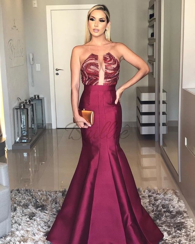 Vestido 2024 marsala 2019