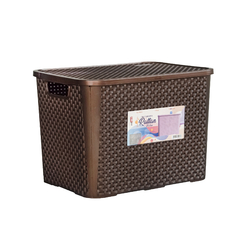 Caixa Organizadora Rattan Color 25 Litros - Cod. 951475 - Plastsu