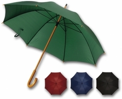 Paraguas con mango curvo de madera - comprar online
