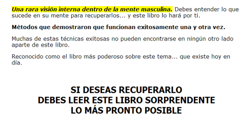 Como Recuperar A Tu Hombre, En Siete Días, Recuperalo - tienda online