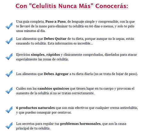 Celulitis Nunca Más La Cura Natural, Eliminar Celulitis