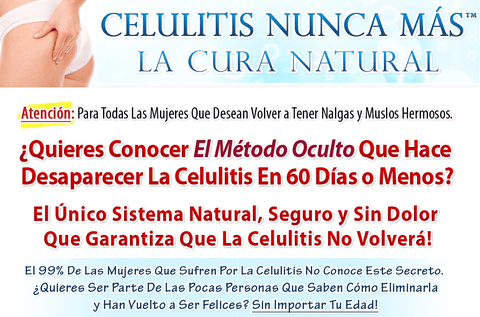 Celulitis Nunca Más La Cura Natural, Eliminar Celulitis - comprar online