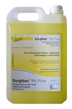 Desinfectante Surgibac PA Plus - Acido peracético + Peróxido de Hidrógeno. Bidón x 5 Lts