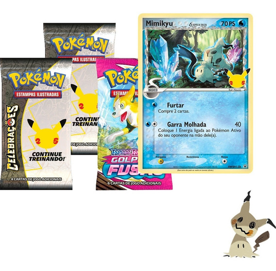 Cartas Pokémon TCG originais Copag - Celebrações - Desconto no Preço