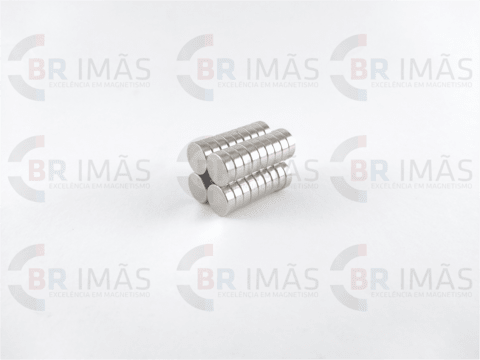 Imã Neodímio N35 Ø10x3mm - Disco