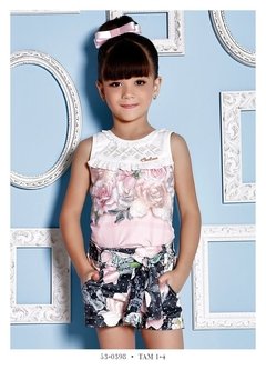 Blusa Infantil e Shorts Miss Cake Doce Princesa 530398