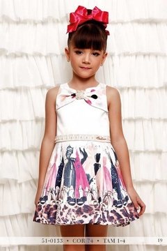 Vestido Infantil Miss Cake Doce Princesa 510133