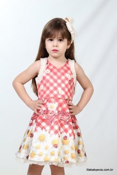 Vestido Infantil Miss Cake Moda Infanto Juvenil 510235