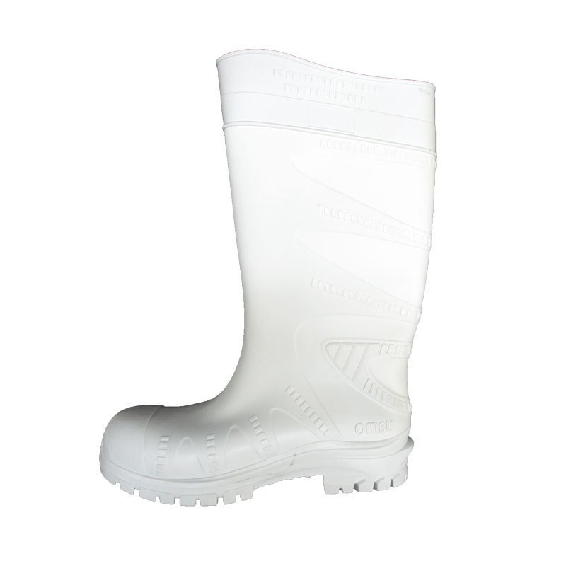 BOTA PVC BLANCA OMBU INDUSTRIAL CAÑA ALTA SIN PUNTERA