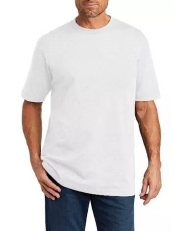 REMERA ALGODON MANGAS CORTAS BLANCA