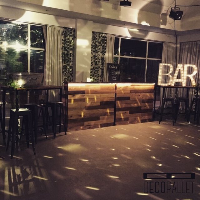 Barra Bar Madera - Alquiler decoracion eventos