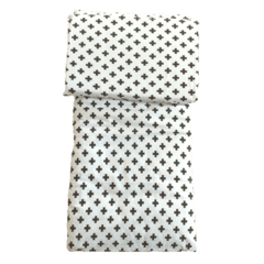 Kit Colchonete e Travesseiro Anti Sufocante - Cruzetas Preto e Branco
