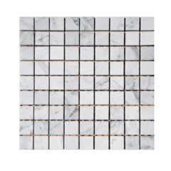 Venecita Revestimiento de Mármol Carrara para Baño y Cocina 30 cm x 30 cm