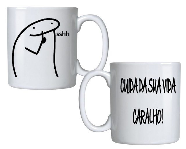 Caneca É Sobre Isso E Tá Tudo Bem - Meme Flork Palito