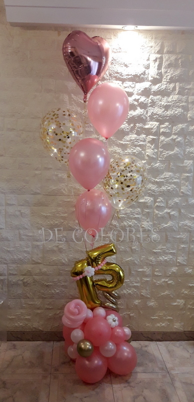 Bouquet 9 globos con helio