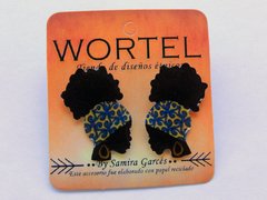 aretes topo mujer afro - comprar online