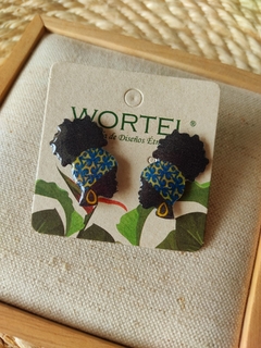 aretes topo mujer afro