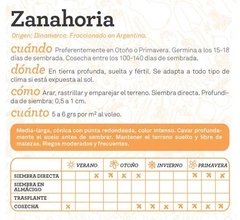 Semillas de Zanahoria LA RURAL - comprar online