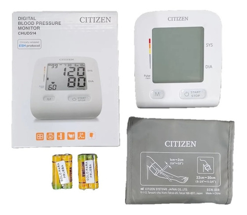 Tensiómetro Digital automático de brazo Citizen. CHUD514 - Tensiómetros  Digitales - Tensiómetros - Prevención y Control - Productos