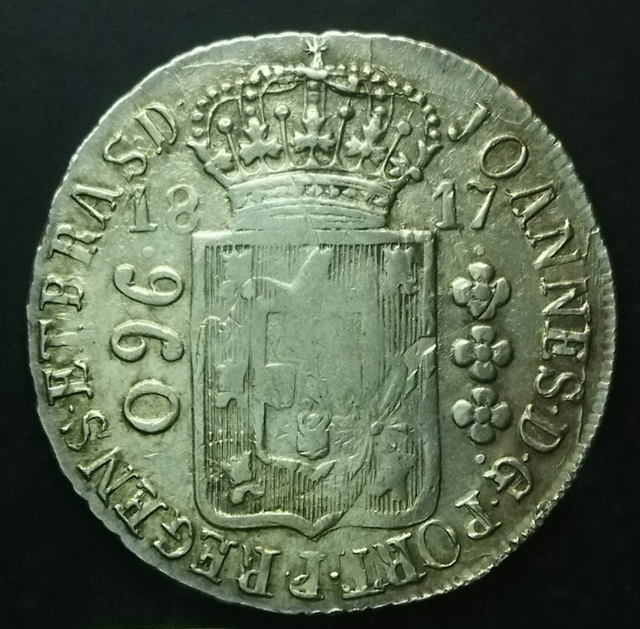 Brasil 960 Réis 1817R S/8R MADRI 181x GJ VAR4A(7)