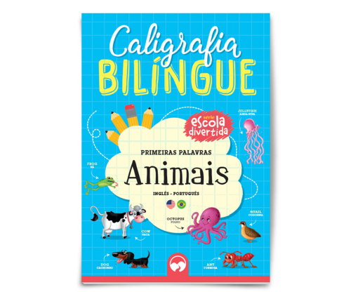 Caligrafia Bilingue Primeiras Palavras Animais Vale Das Letras