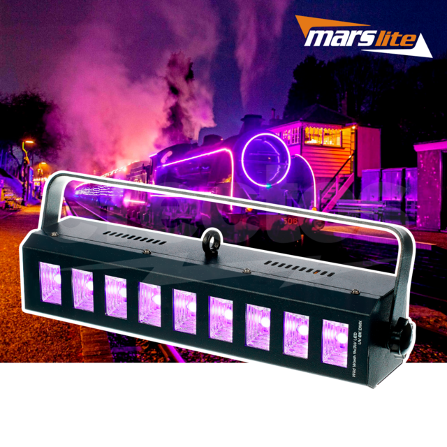 Barra Led Uv 9 Leds 5w Ultravioleta Luz Negra Neon Disco Dj