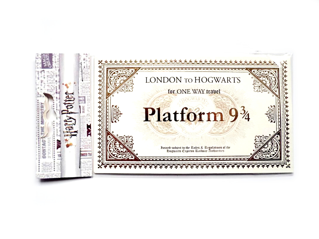 Boleto Ticket Plataforma 9 3 4 Harry Potter Tren Hogwarts