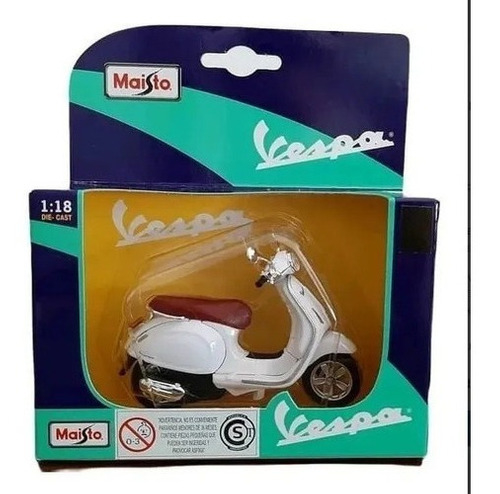 Moto vespa 1:18 Maisto