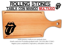 Imagen de THE ROLLING STONES QUESERA MULTIUSO GRABADO LASER ASADO PICADAS MERIENDAS REGALOS DE CUMPLEAÑOS