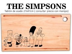 THE SIMPSONS TABLA PARA ASADOS CON GRABADO LASER - tienda online