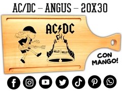 AC/DC - ANGUS - TABLA DE ASADO PICADAS Y MERIENDAS - REGALOS - CUMPLEAÑOS en internet