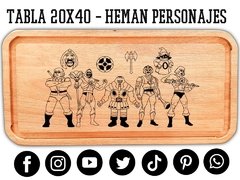 Imagen de HE-MAN Y SUS PERSONAJES - REGALOS DECUMPLEAÑOS - TABLA MULTIUSO PARA ASADOS Y PICADAS