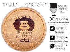 PLATO DE ASADO MAFALDA - PLATO CALDEN 24CM DE DIAMETRO en internet