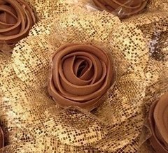 Fabric Flower Wrappers for Wedding Sweets Camellia (30 pieces)