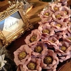 Fabric Flower for Wedding Sweets Carol (30 pieces)