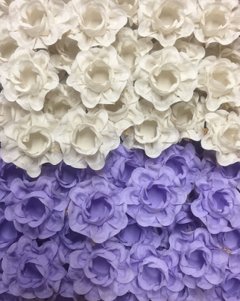 Image of Fabric Flower Wrappers for Wedding Sweets Ísis (30 pieces)