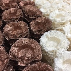 Fabric Wrappers for Wedding Sweets Basic Triple in Ecomesh (30 pieces) - buy online