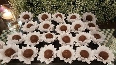 Fabric Flower for Wedding Sweets Nádia (30 pieces) - buy online
